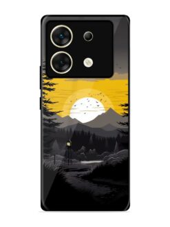Sunset Vector Glossy Metal Phone Cover for Infinix Zero 30 (5G)