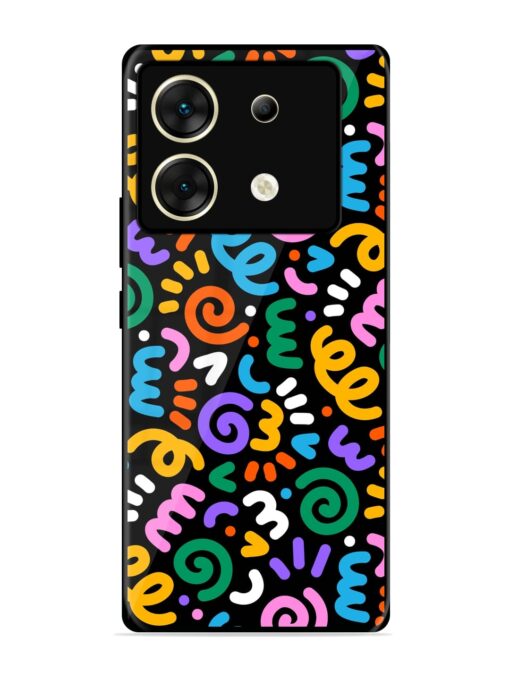 Colorful Seamless Vector Glossy Metal Phone Cover for Infinix Zero 30 (5G)