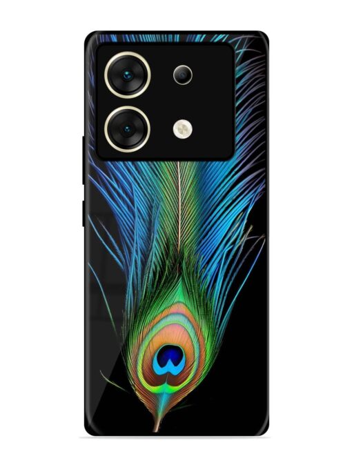 Peacock Feather Glossy Metal TPU Phone Cover for Infinix Zero 30 (5G) Zapvi