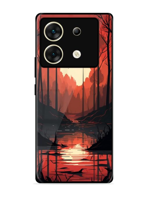 Natural Landscape Glossy Metal Phone Cover for Infinix Zero 30 (5G) Zapvi