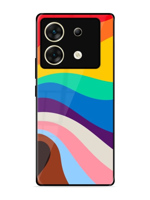 Minimal Pride Art Glossy Metal Phone Cover for Infinix Zero 30 (5G) Zapvi