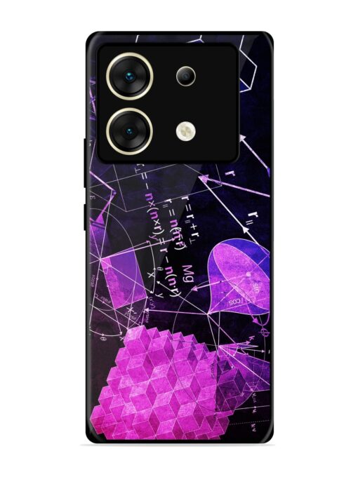 Math Physics Formula Art Glossy Metal Phone Cover for Infinix Zero 30 (5G)