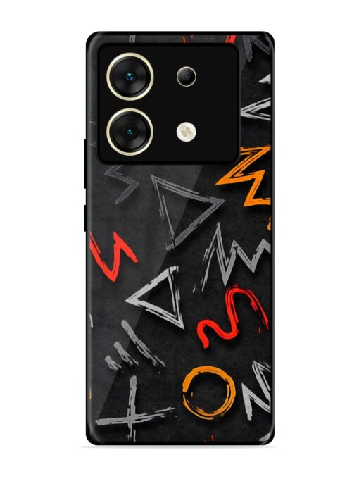 Grungy Graffiti Glossy Metal Phone Cover for Infinix Zero 30 (5G) Zapvi