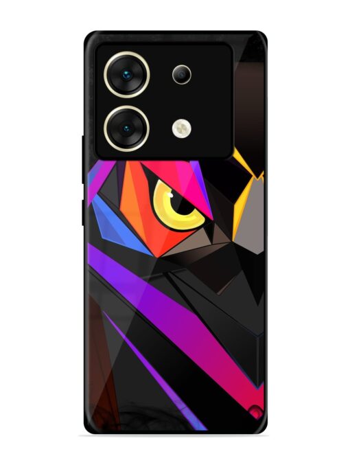 Wpap Owl Glossy Metal Phone Cover for Infinix Zero 30 (5G) Zapvi