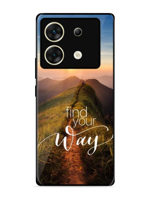 Find Your Way Glossy Metal Phone Cover for Infinix Zero 30 (5G)