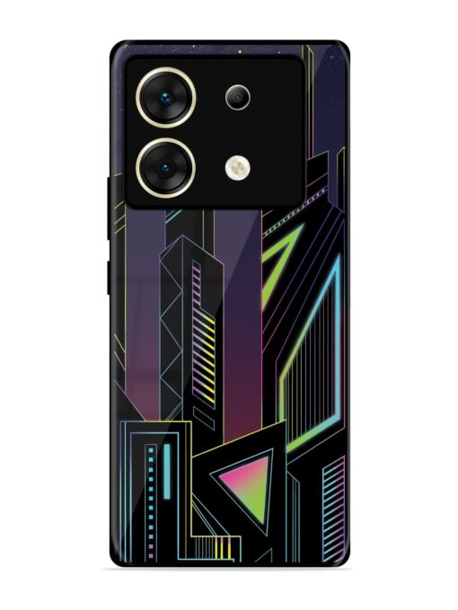 Neon Dreamscape Glossy Metal Phone Cover for Infinix Zero 30 (5G) Zapvi