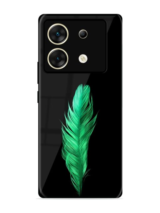 Feather Texture Glossy Metal Phone Cover for Infinix Zero 30 (5G)