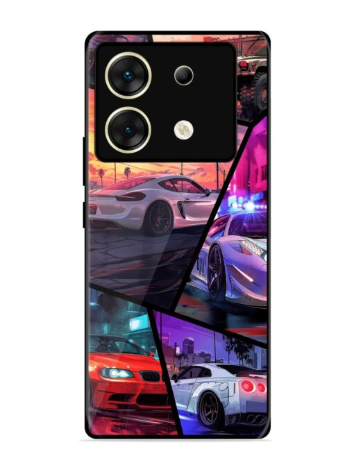 Ride In Pixels Glossy Metal Phone Cover for Infinix Zero 30 (5G)