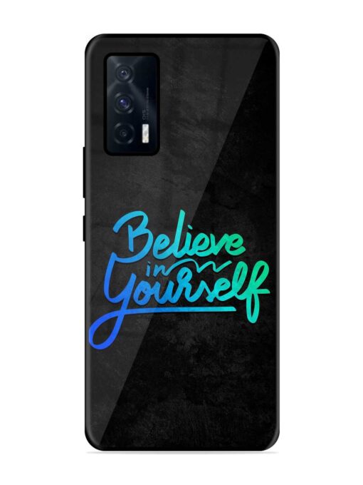 Believe In Yourself Glossy Metal Phone Cover for Iqoo 7 (5G) Zapvi