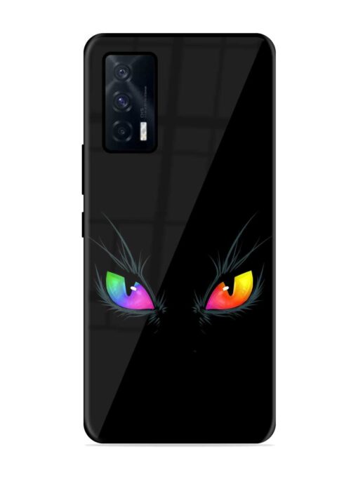 Cat Eyes Glossy Metal Phone Cover for Iqoo 7 (5G) Zapvi