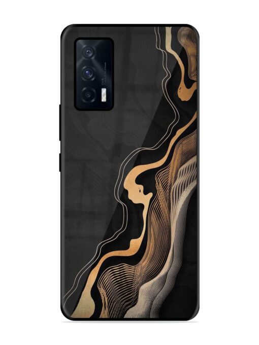 Abstract Art Glossy Metal TPU Phone Cover for Iqoo 7 (5G) Zapvi