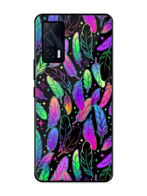 Bright Multi Colored Seamless Glossy Metal Phone Cover for Iqoo 7 (5G) Zapvi