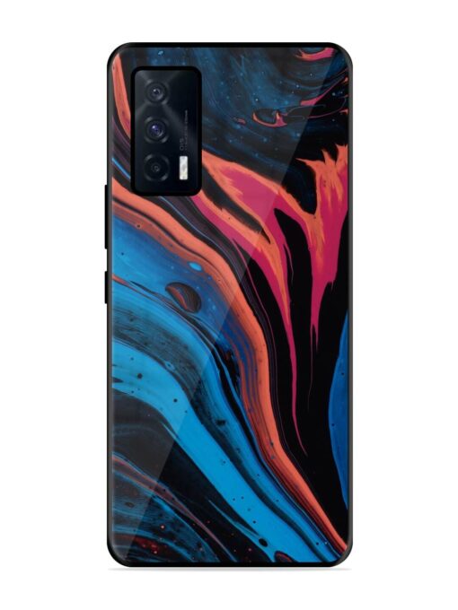 Liquefied Art Glossy Metal TPU Phone Cover for Iqoo 7 (5G) Zapvi