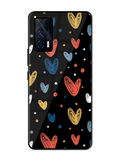 Happy Valentines Day Glossy Metal TPU Phone Cover for Iqoo 7 (5G) Zapvi