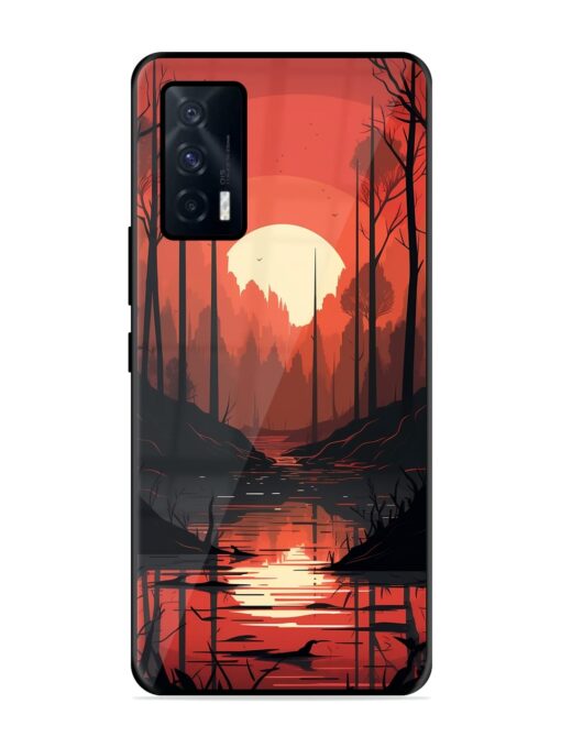 Natural Landscape Glossy Metal Phone Cover for Iqoo 7 (5G) Zapvi