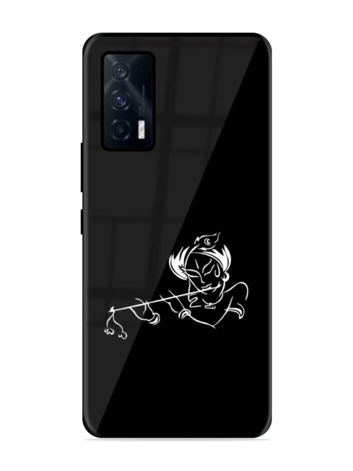 Krishna Flute Glossy Metal Phone Cover for Iqoo 7 (5G)