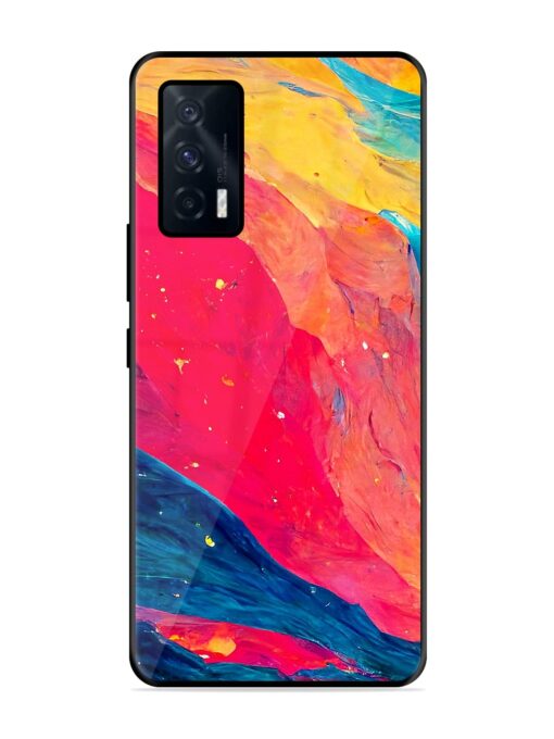 Starry Night Glossy Metal Phone Cover for Iqoo 7 (5G) Zapvi