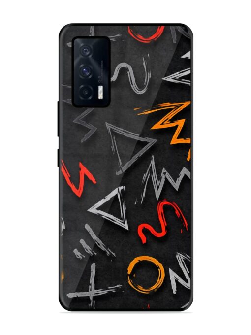 Grungy Graffiti Glossy Metal Phone Cover for Iqoo 7 (5G)