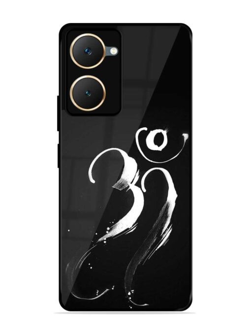 Om Logo Glossy Metal Phone Cover for Iqoo Z9 Lite (5G) Zapvi