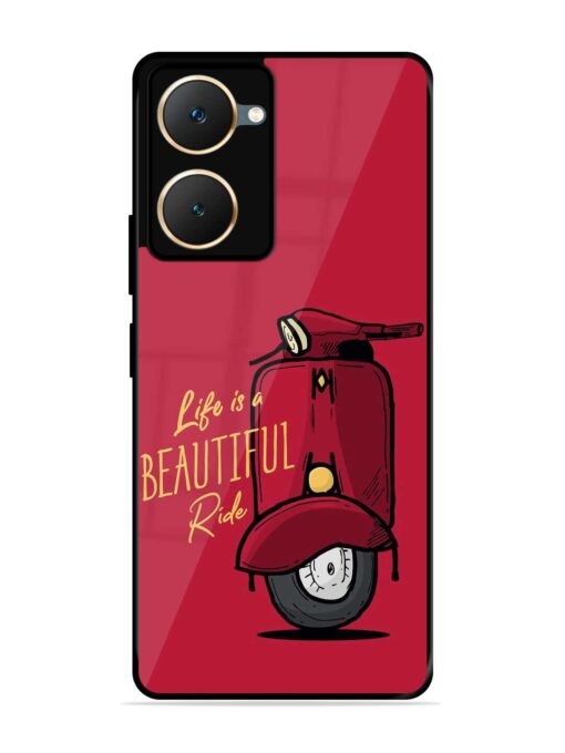 Life Is Beautiful Rides Glossy Metal Phone Cover for Iqoo Z9 Lite (5G) Zapvi