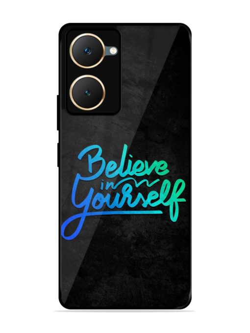 Believe In Yourself Glossy Metal Phone Cover for Iqoo Z9 Lite (5G) Zapvi