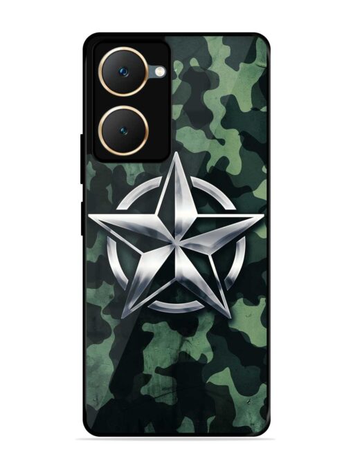 Indian Army Star Design Glossy Metal Phone Cover for Iqoo Z9 Lite (5G) Zapvi