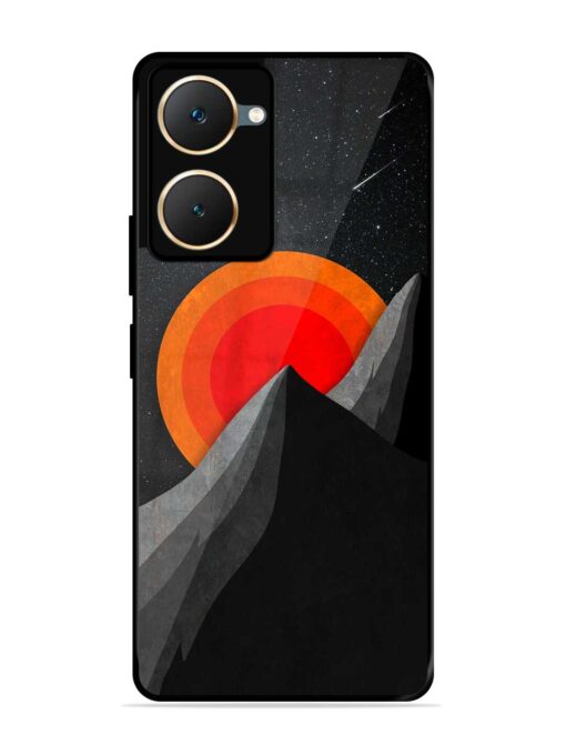 Black Mountain Glossy Metal Phone Cover for Iqoo Z9 Lite (5G) Zapvi