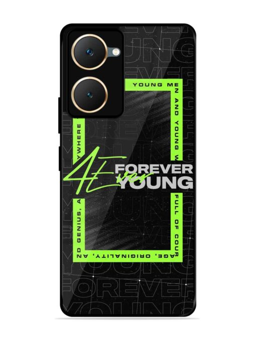 Forever Young Glossy Metal Phone Cover for Iqoo Z9 Lite (5G)