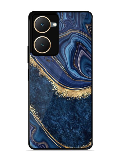 Abstract Background Blue Glossy Metal TPU Phone Cover for Iqoo Z9 Lite (5G) Zapvi