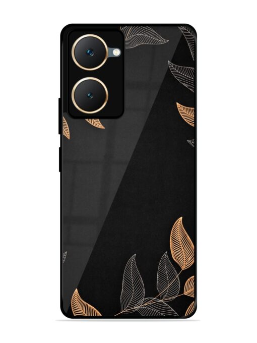 Foliage Art Glossy Metal Phone Cover for Iqoo Z9 Lite (5G)