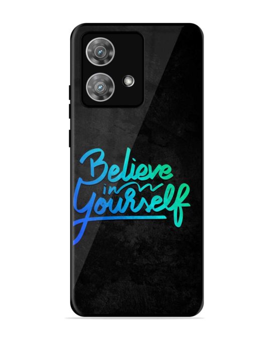 Believe In Yourself Glossy Metal Phone Cover for Motorola Moto Edge 40 Neo Zapvi