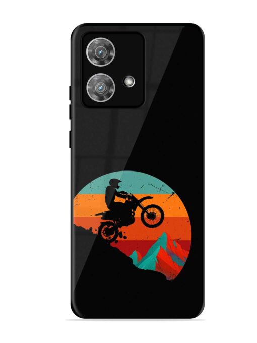 Mountain Bike Glossy Metal Phone Cover for Motorola Moto Edge 40 Neo Zapvi