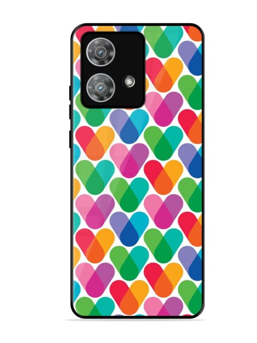 Overlapping Colors Colorful Glossy Metal TPU Phone Cover for Motorola Moto Edge 40 Neo Zapvi