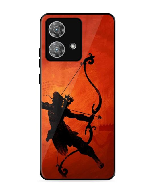 Illustration Lord Rama Glossy Metal Phone Cover for Motorola Moto Edge 40 Neo Zapvi