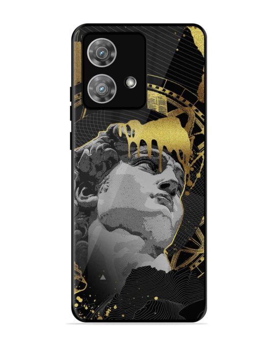 Roman Face Glossy Metal Phone Cover for Motorola Moto Edge 40 Neo Zapvi