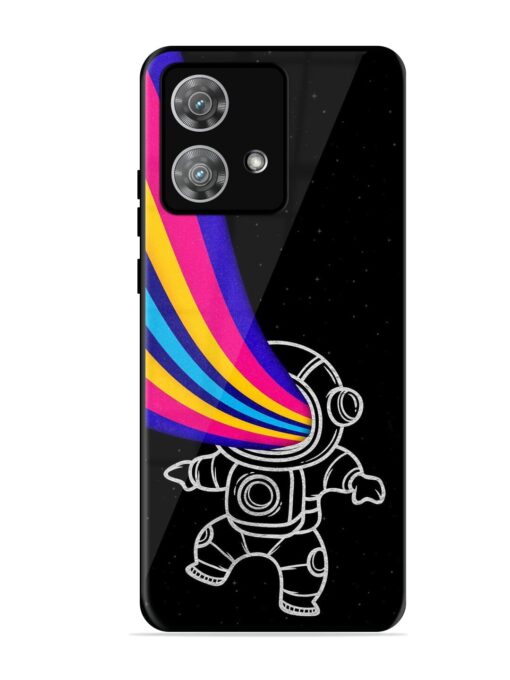 Astronaut Glossy Metal TPU Phone Cover for Motorola Moto Edge 40 Neo