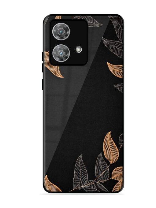 Foliage Art Glossy Metal Phone Cover for Motorola Moto Edge 40 Neo Zapvi