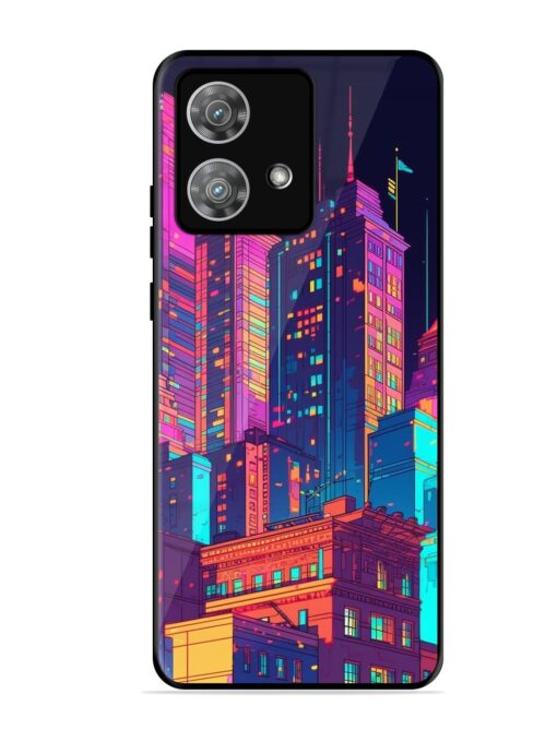 City View Glossy Metal Phone Cover for Motorola Moto Edge 40 Neo Zapvi