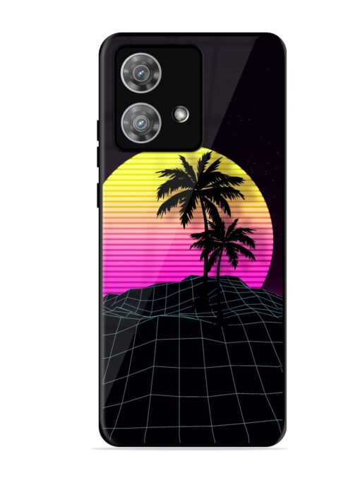 Coconut Vector Glossy Metal Phone Cover for Motorola Moto Edge 40 Neo Zapvi