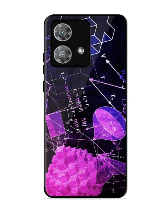 Math Physics Formula Art Glossy Metal Phone Cover for Motorola Moto Edge 40 Neo Zapvi