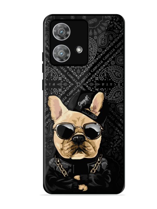 Gangsta Cool Sunmetales Dog Glossy Metal Phone Cover for Motorola Moto Edge 40 Neo Zapvi