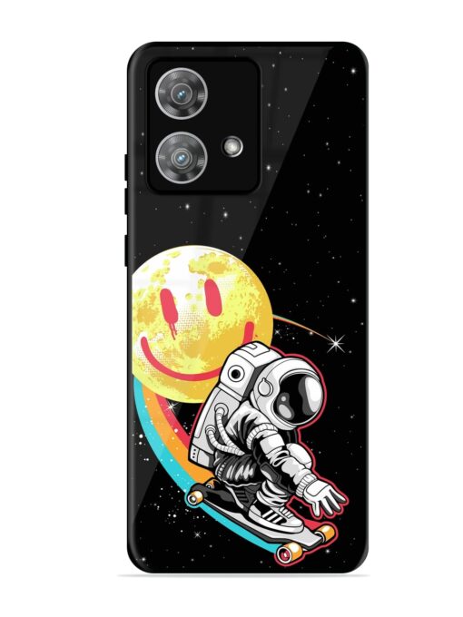 Astronaut Art Glossy Metal Phone Cover for Motorola Moto Edge 40 Neo Zapvi