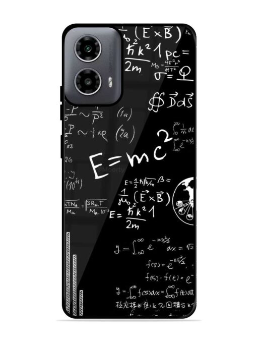 E=Mc2 Mass?Energy Equivalence Glossy Metal Phone Cover for Motorola Moto G54 (5G) Zapvi