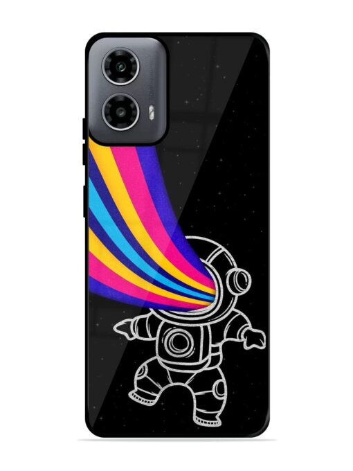 Astronaut Glossy Metal TPU Phone Cover for Motorola Moto G54 (5G) Zapvi