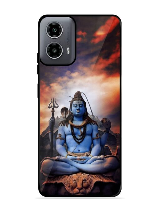 Jai Jai Shiv Glossy Metal Phone Cover for Motorola Moto G54 (5G) Zapvi