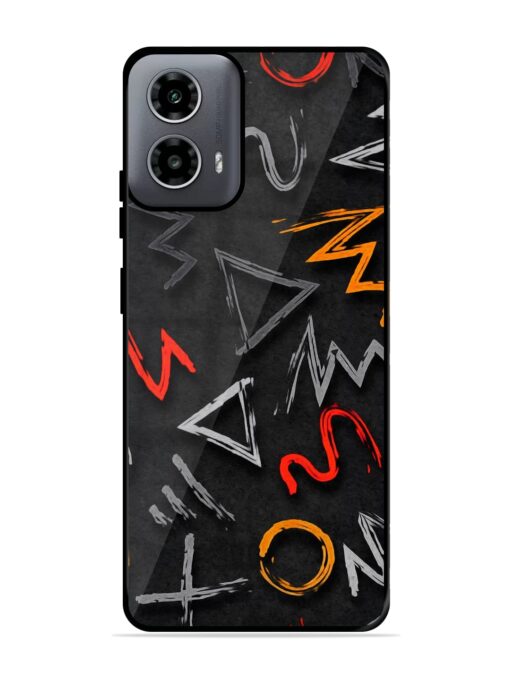 Grungy Graffiti Glossy Metal Phone Cover for Motorola Moto G54 (5G) Zapvi