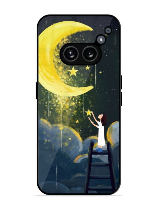 Moonlight Healing Night Illustration Glossy Metal TPU Phone Cover for Nothing Phone 2A