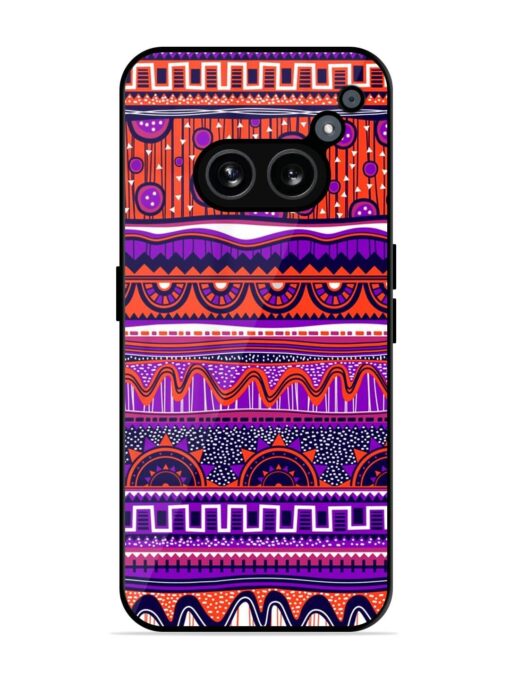 Ethnic Seamless Pattern Glossy Metal TPU Phone Cover for Nothing Phone 2A