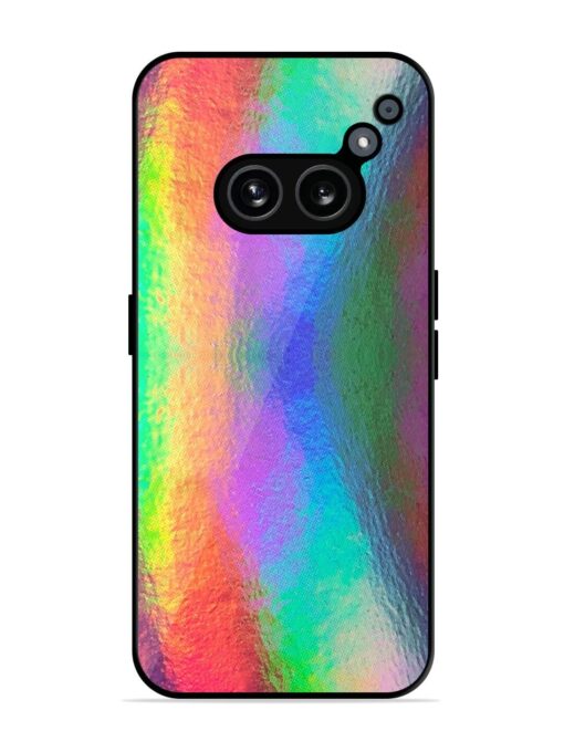 Colorful Holographic Background Glossy Metal TPU Phone Cover for Nothing Phone 2A