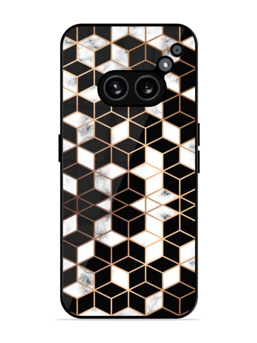 Vector Marble Texture Glossy Metal Phone Cover for Nothing Phone 2A